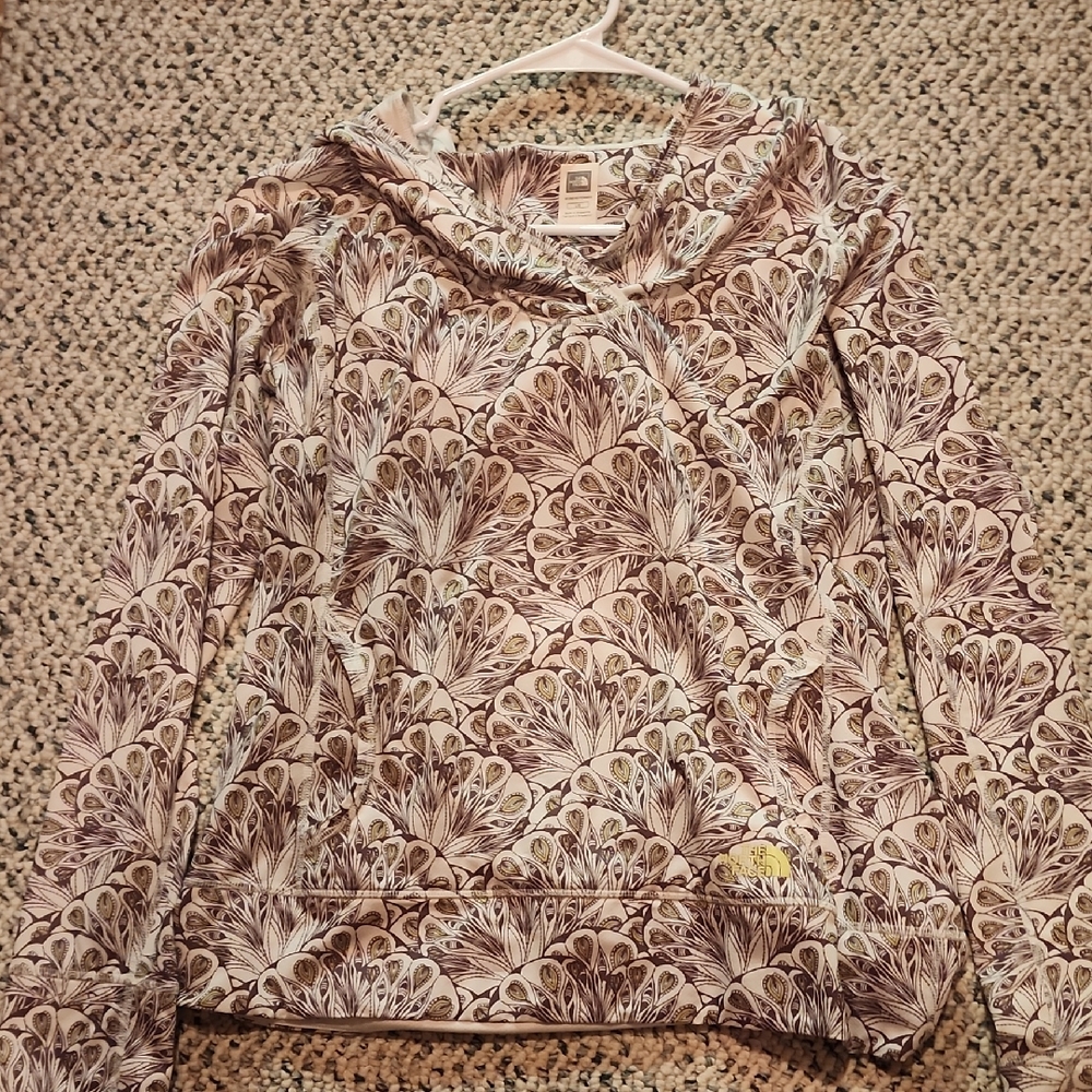 Patterned Hoodie with Leaf Design - image 1